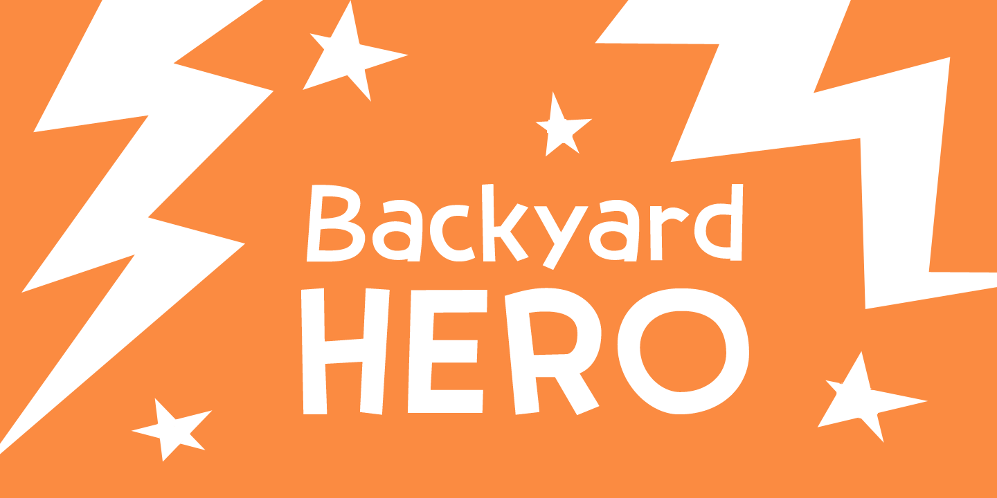 Backyard Hero DEMO font